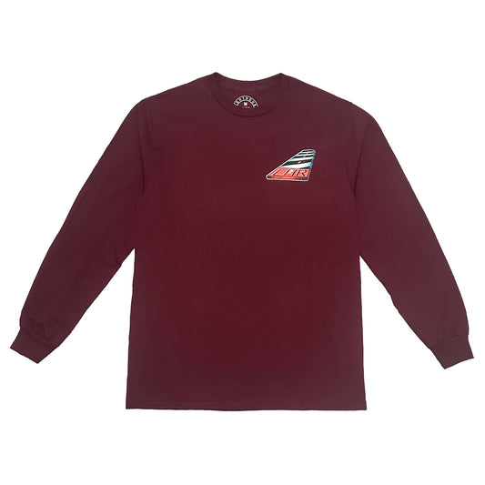Destination Long Sleeve T- Shirt~Maroon