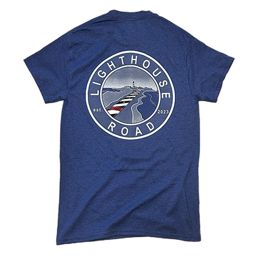 Destination Tee~ Dark Heather Royal
