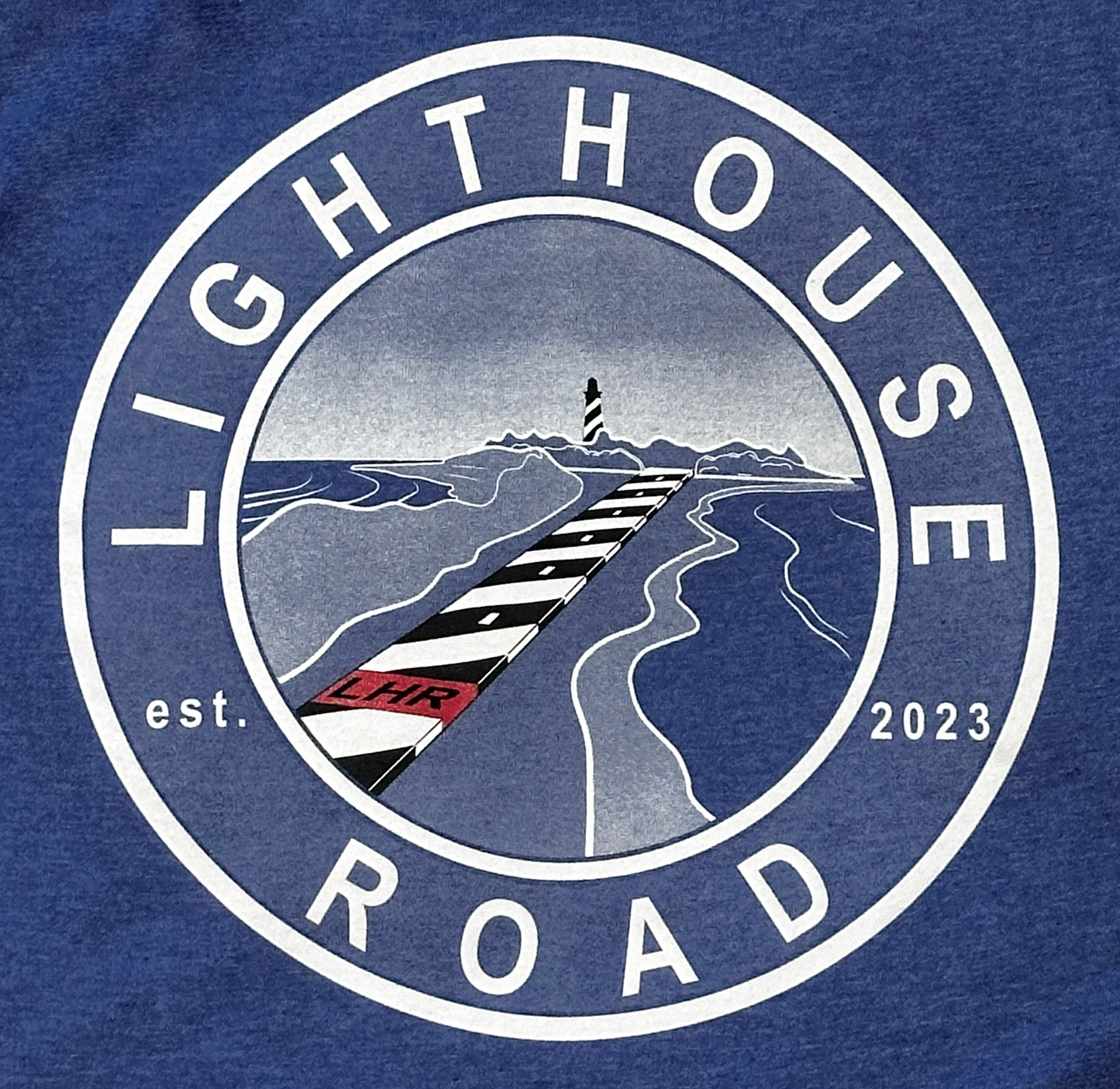 Destination Tee~ Dark Heather Royal