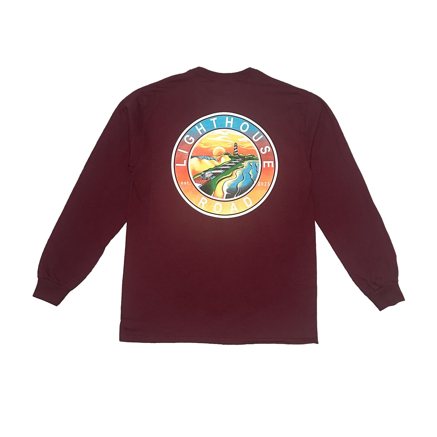 Destination Long Sleeve T- Shirt~Maroon