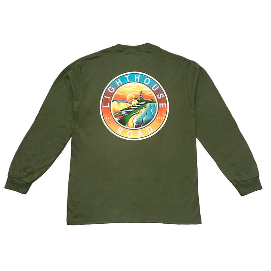 Destination Long Sleeve T-Shirt~Olive